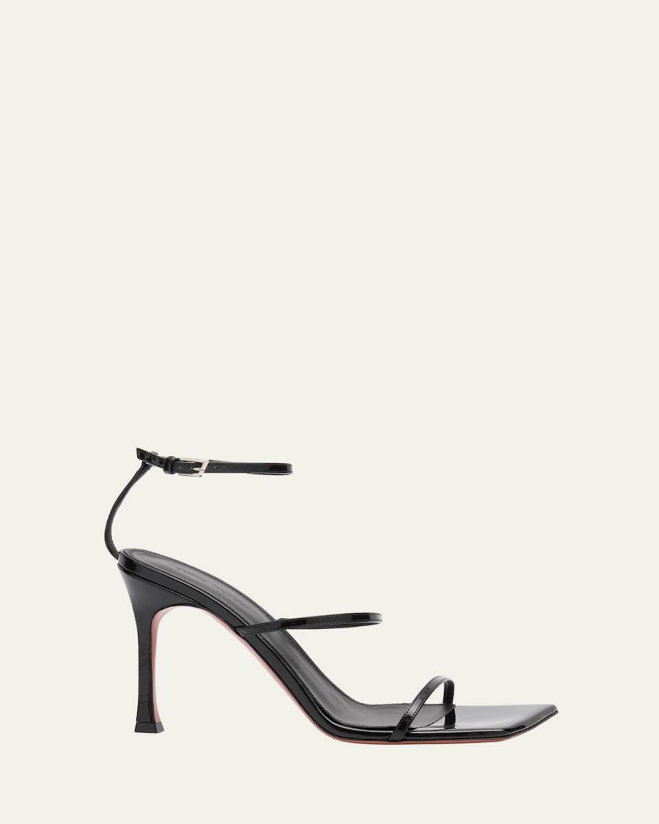 Maya Patent Ankle-Strap Sandals